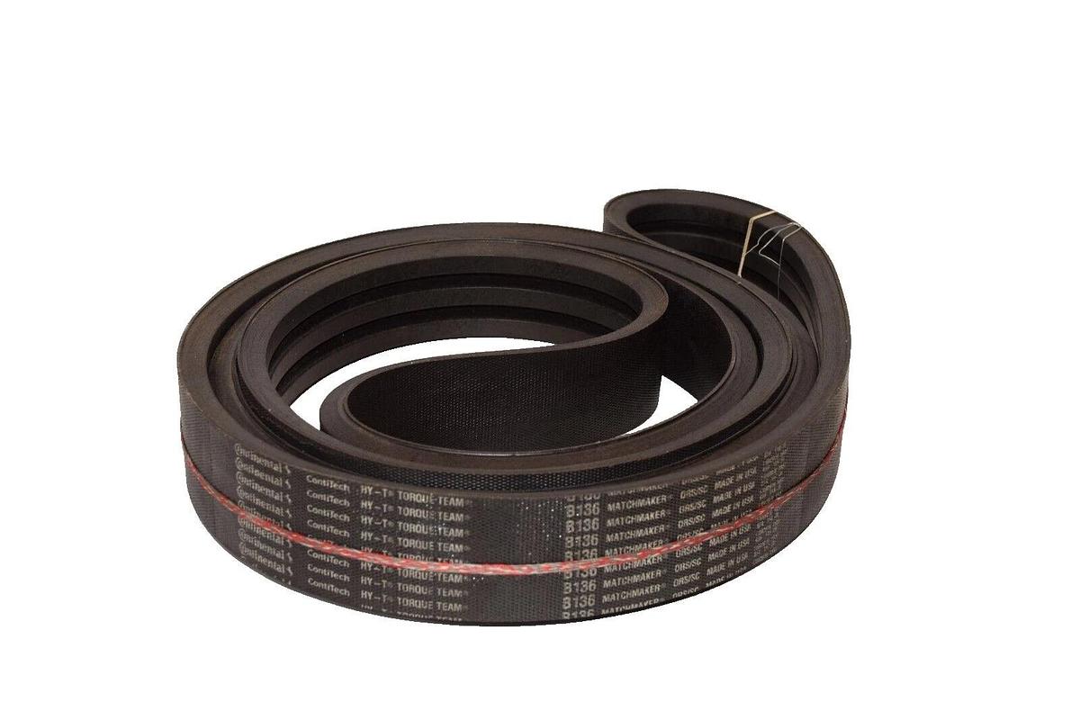 CONTINENTAL Hy-T Torque 3/B136 3-B136 3-Rib Matchmaker V-Belt USA (NEW)