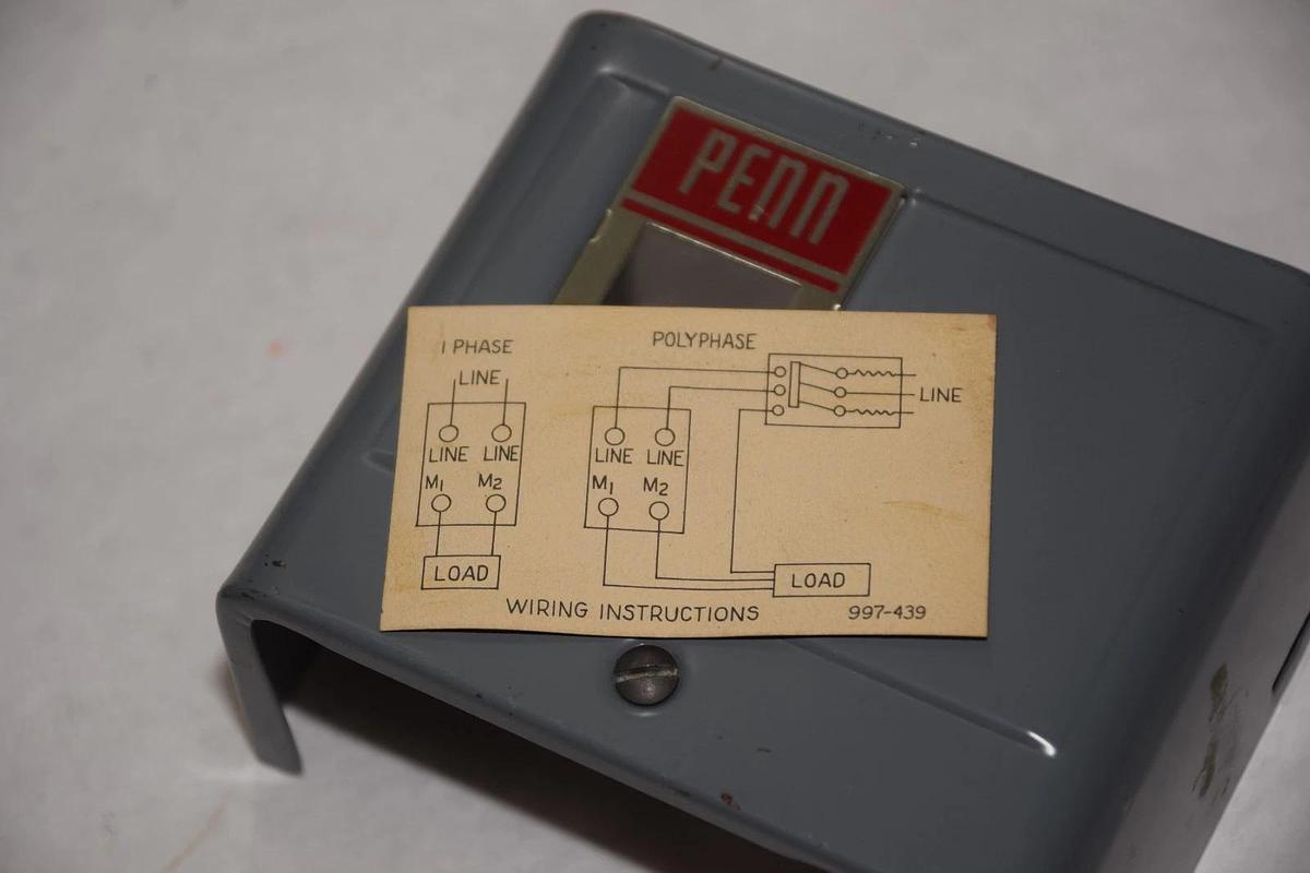 (New) Penn A72CA-12 Temperature Switch 95/145deg F 95- 145  A72CA