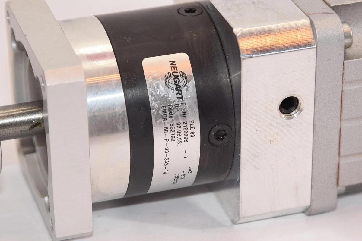 Used FESTO EMMS-AS-70-M-HS-RS Servo Motor With PLE60 Gearhead