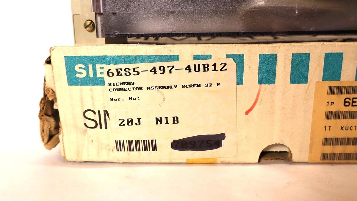 Siemens Simatic S5 Front Connector 6ES5497-4UB12 6ES54974UB12 (New - Box of 4)