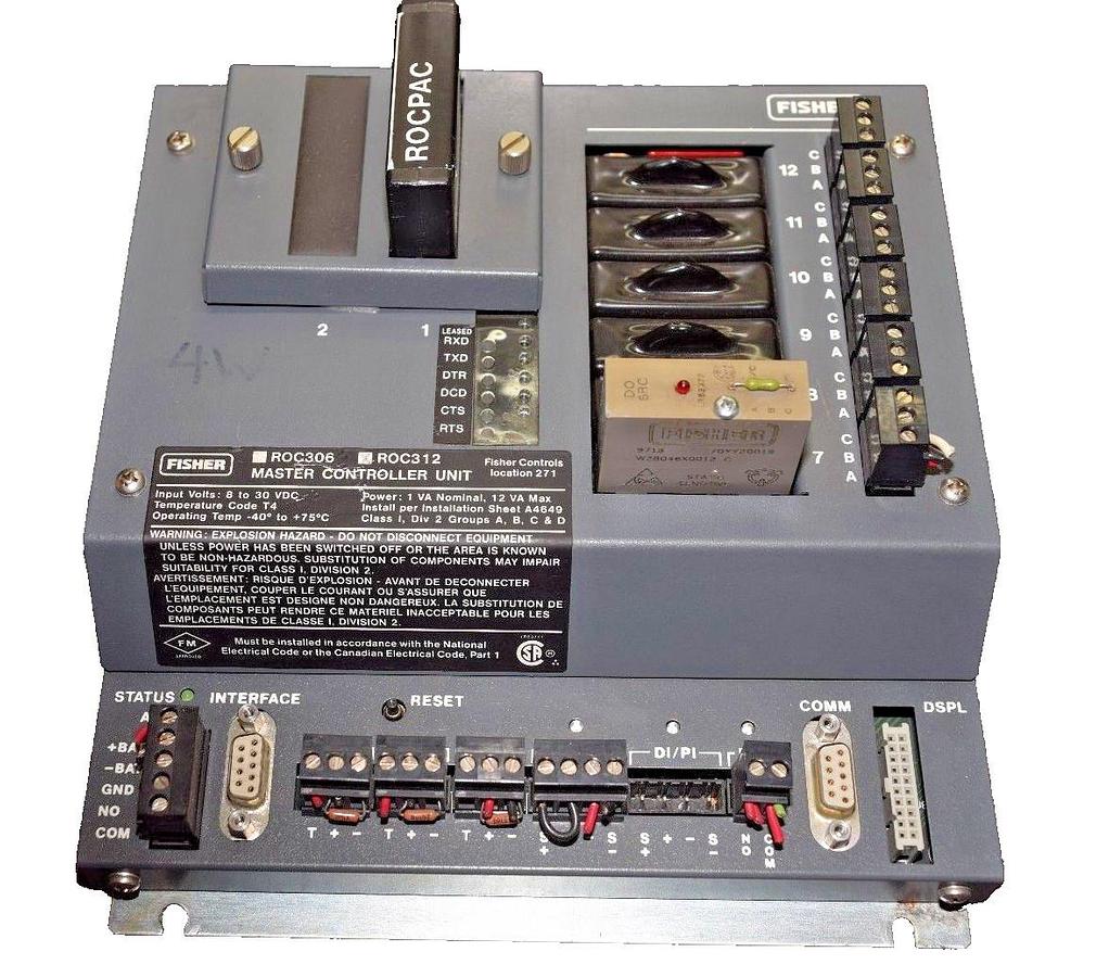 Used FISHER ROSEMOUNT ROC-312, ROCPAC W20151X0022, Master Controller Remote Operating