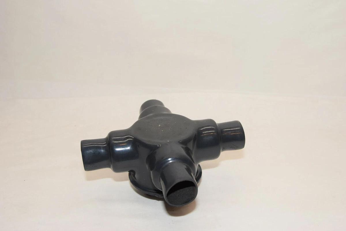 (NEW) PLASTI-BOND Red H2OT 20995-8 GUA 4 3/4" Coated Conduit Outlet Box 4 Way