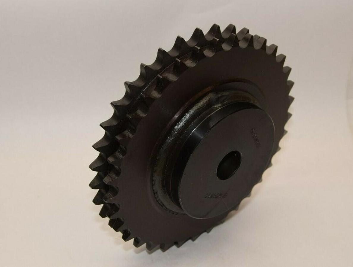 (NEW) TRI-CLOVER D50B35 35 Teeth 15/16" Bore Double Row Sprocket