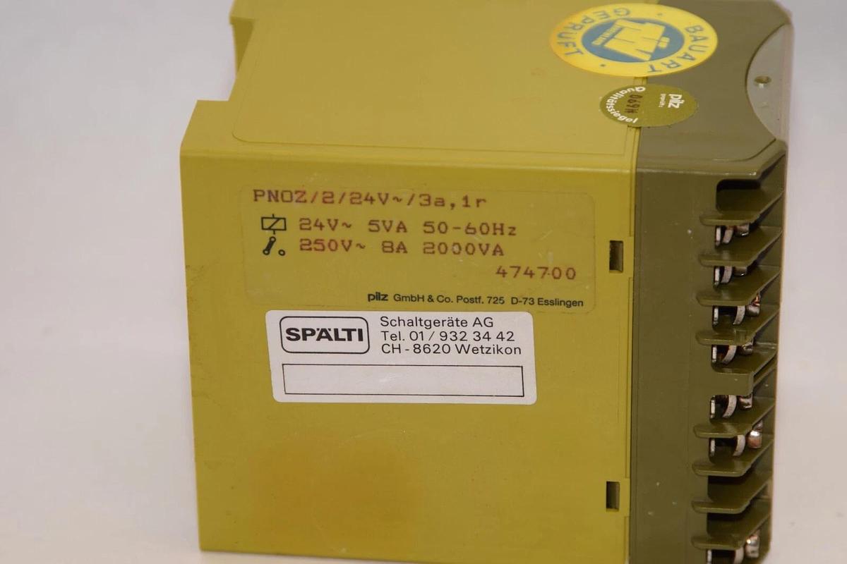 Used PILZ PN0Z/2/24v PN0Z PNOZ/2 24V 3A PN0Z/2/24v/3a,1r Safety Relay