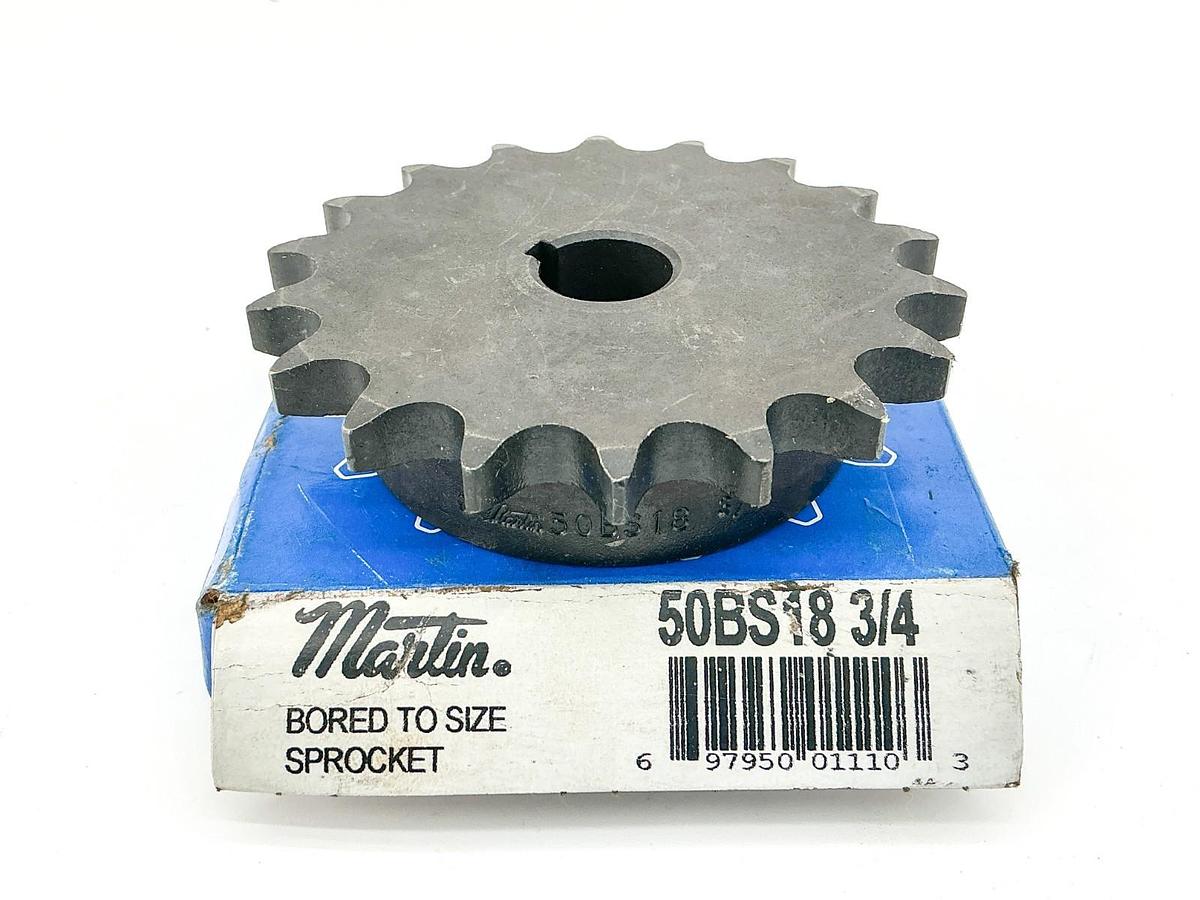 MARTIN 35BS18 1/2 3/8" PITCH 18T 1/2" BORE SPROCKET NEW