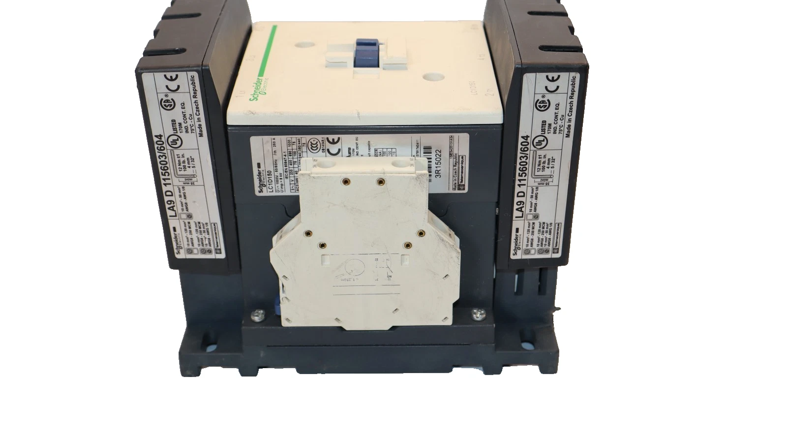 Schneider Electric Contactor LC1D150 1000V 250A 20V coil 3ph (New, READ)