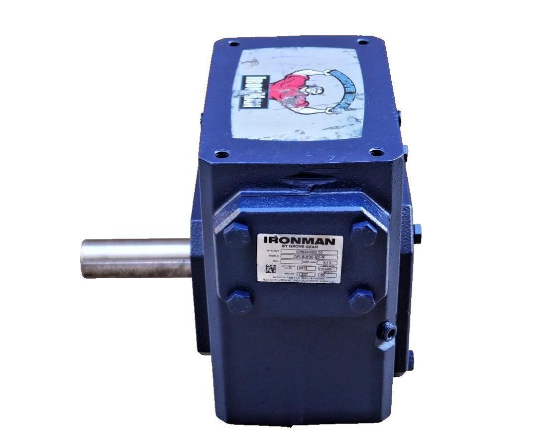 IronMan Grove Gear Box Worm Speed Reducer GR8300022.00 GR-B-830-60-R 60:1 REFURB