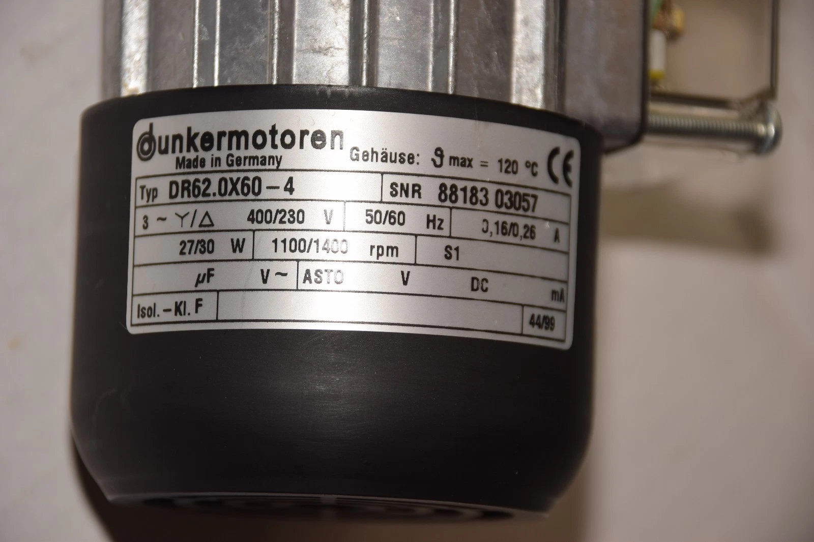 Dunkermotoren GearedMotor DR 62.0x60-4, PLG52, 183-230A00 (New)