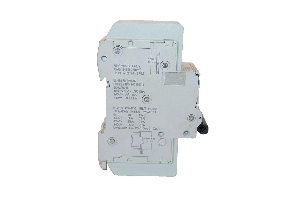 Used Schneider Electric M9F42203 3A Amp 2P Multi 9 Circuit Breaker