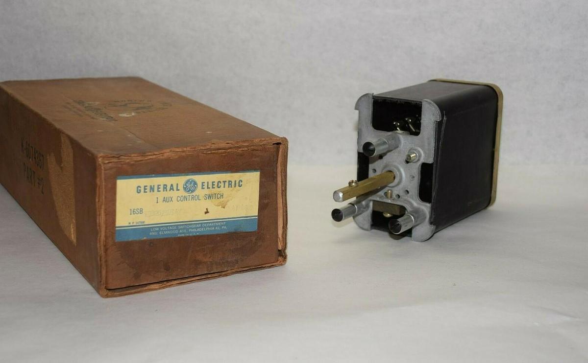 GE General Electric 1 Aux Control Switch 16SB1DB232SUS4Y NEW