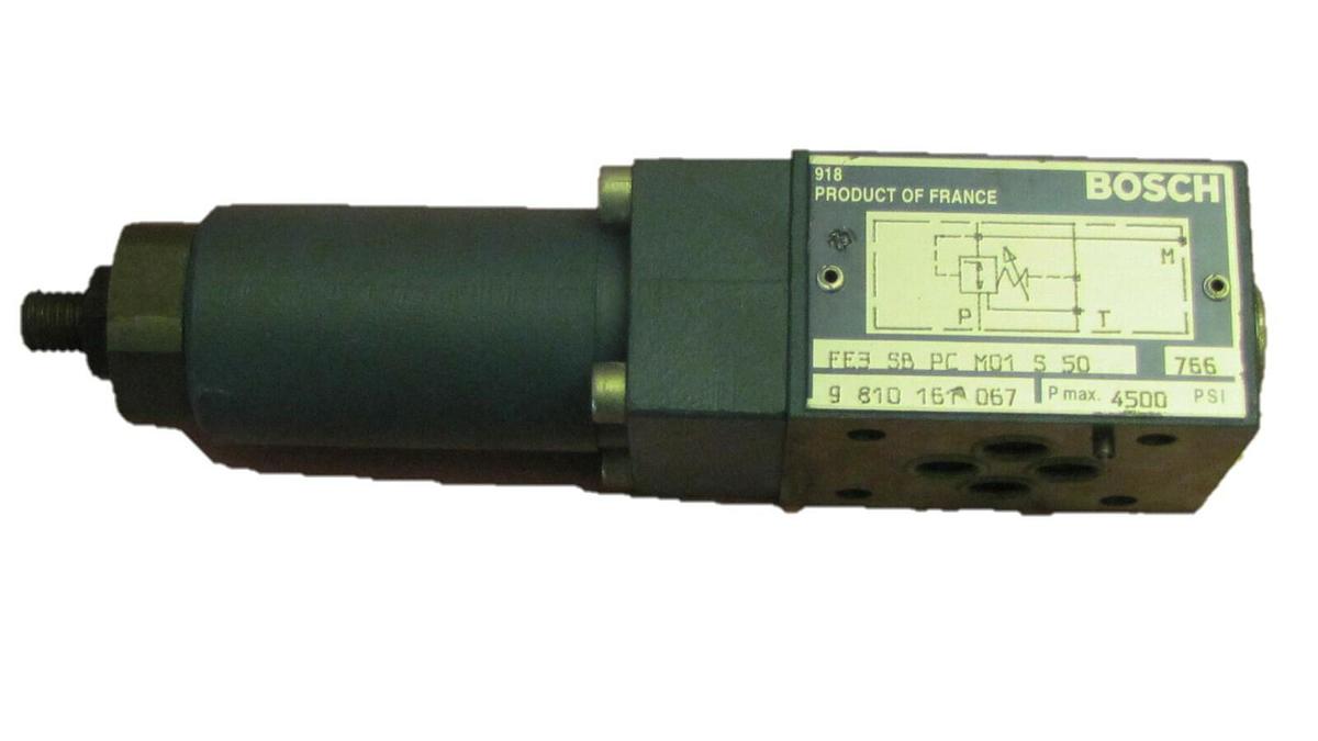 (New) BOSCH RELIEF VALVE  FE3 SB PC M01 S 50  9 810 151 067 , FE3SBPCM01S50