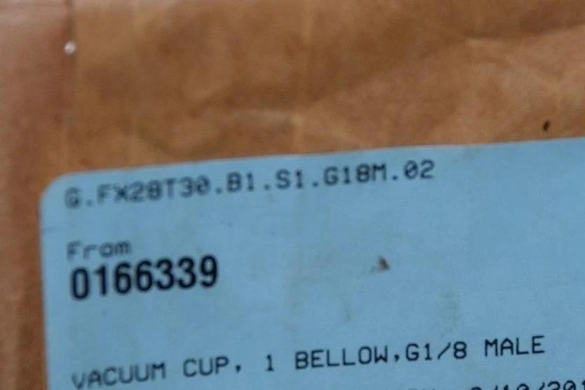 PIAB G 1/8" 0166339 MALE VACUUM CUP NEW