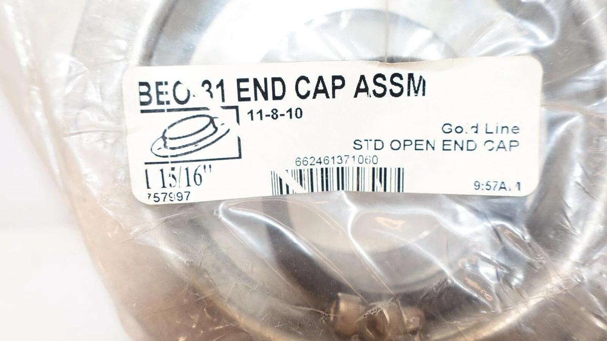 NEW GOLD LINE / SEALMASTER BEO-31 , BEO31 1-15/16" STD Open End Cap, Stainless