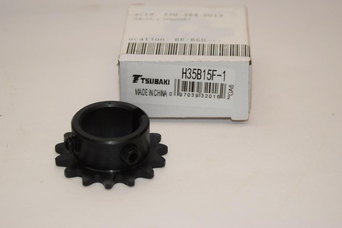 (NEW) TSUBAKI H35B15F-1 1" Bore 15 Teeth Sprocket