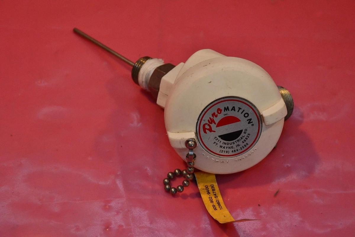 Used PYRO MATION SIMONE STAINLESS STEEL PROBE SENSOR R1T185L283-003-00-8HN63