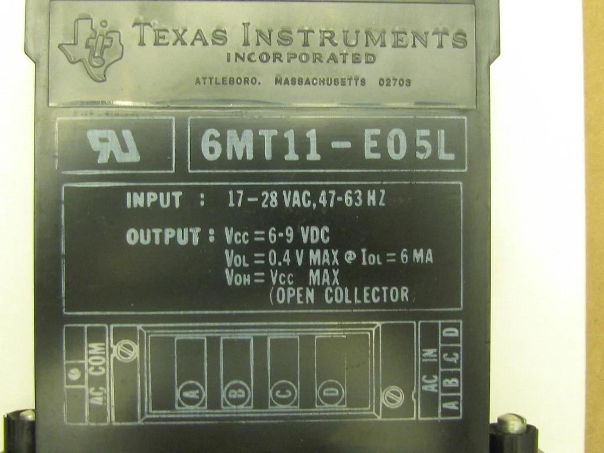 Texas Instruments PLC Input Card 6MT11-E05L NEW