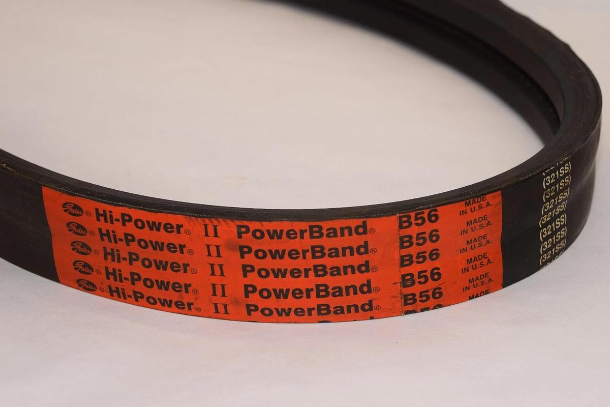 GATES B56 B-56 B56-2 2-B56 2/B56 2 Rib Hi-Power II PowerBand V-Belt USA *NEW