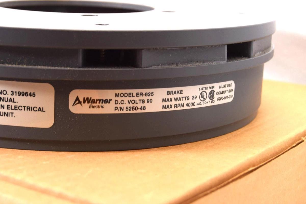 Warner Electric DC Brake Assembly ER-825 ER825 5250-48 5250-631-019 (New)