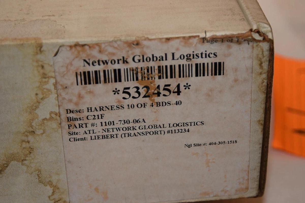 (NEW - Lot of 4) EMERSON / LIEBERT 1101-730-06A 1101-736A-07-08 Harness / Cable