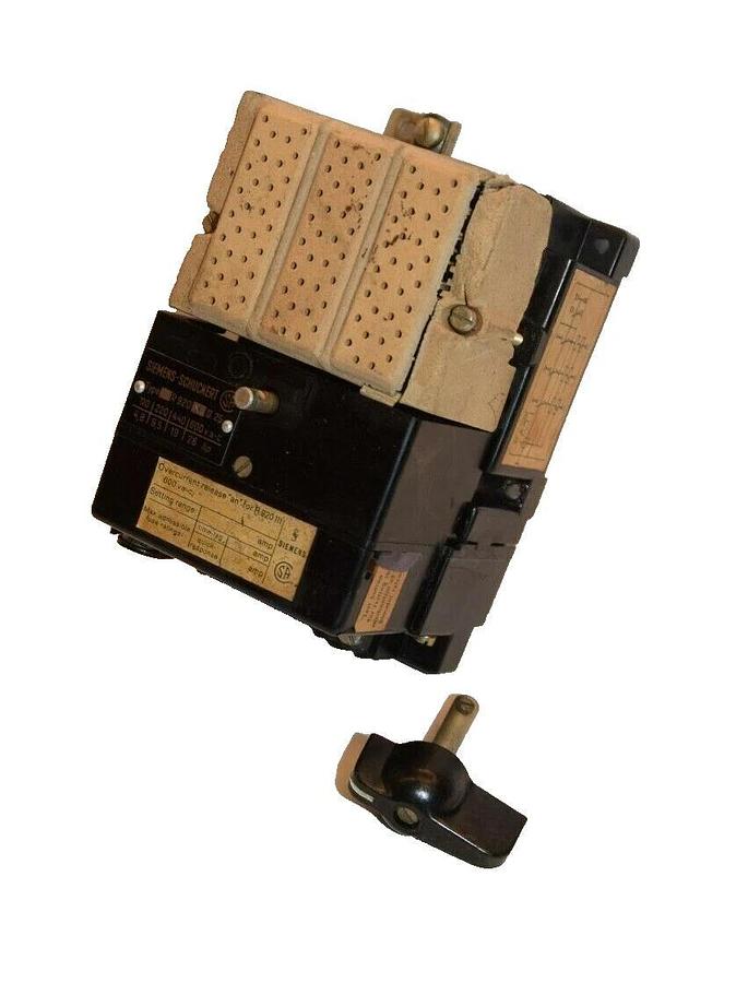Siemens Vintage R920III R20XIII25 600Vac Overload Relay *Cracked* (New)