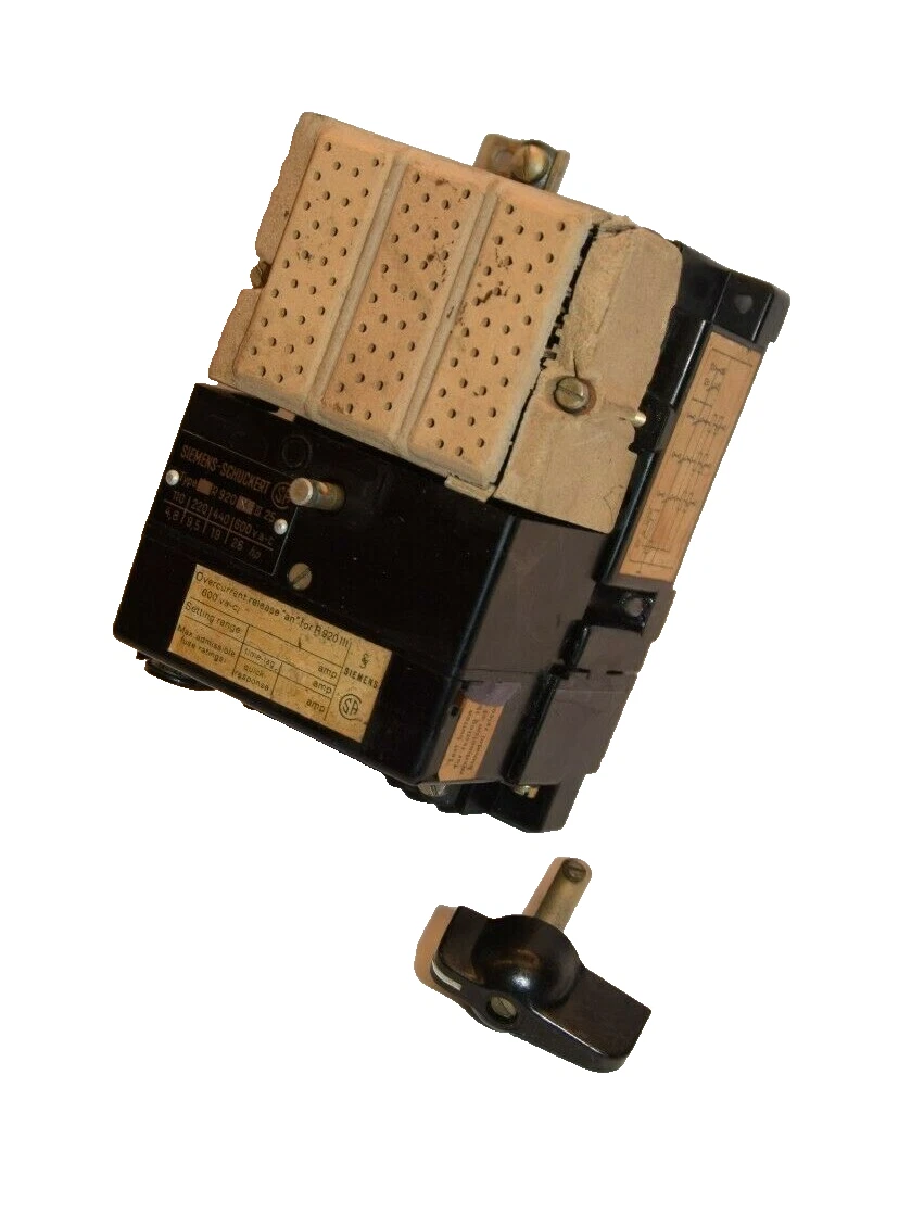 Siemens Vintage R920III R20XIII25 600Vac Overload Relay *Cracked* (New)