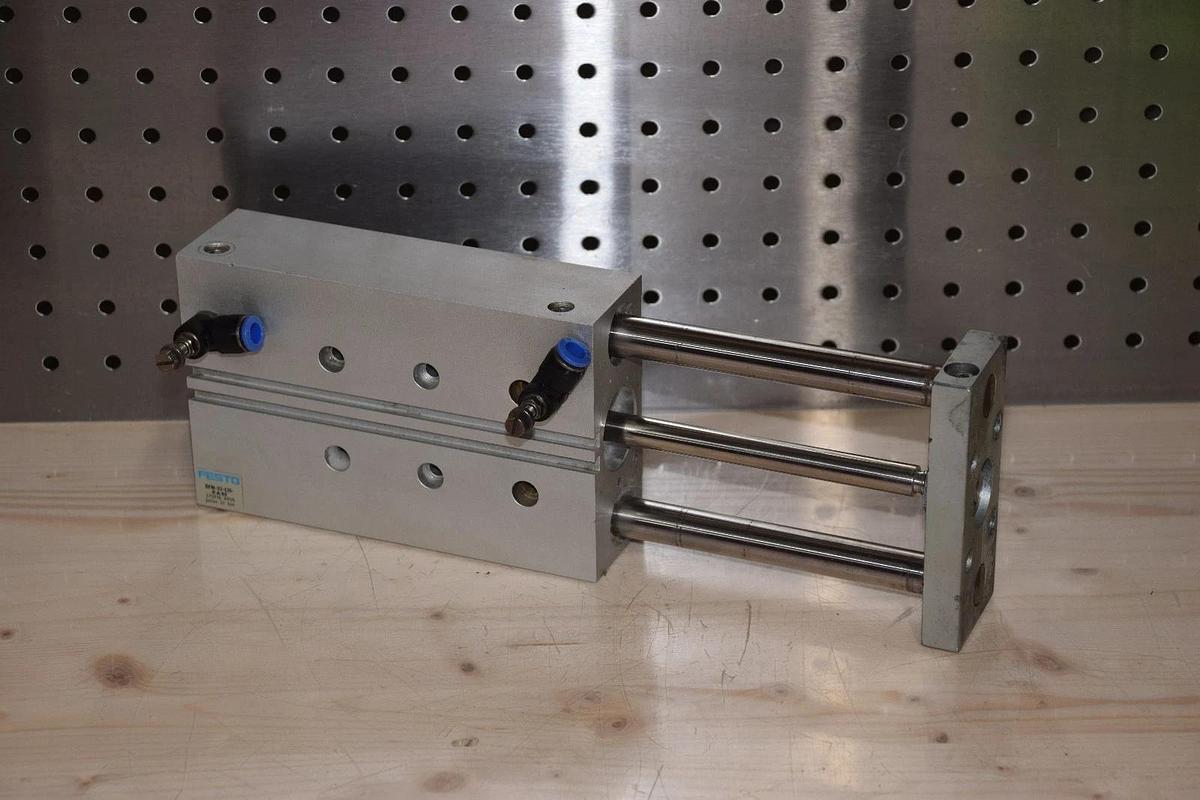 Used FESTO DFM-32-125-P-A-KF Pneumatic Guided Linear Drive Glide gripper cylinder