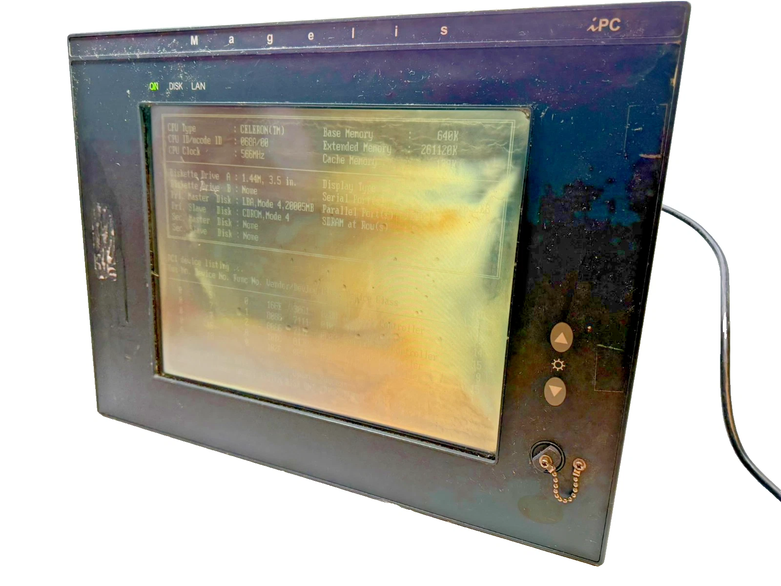 Used Schneider Electric Magelis iPC Control Box MPCBN02NAA0N Front Pane MPCNT50NNN00N