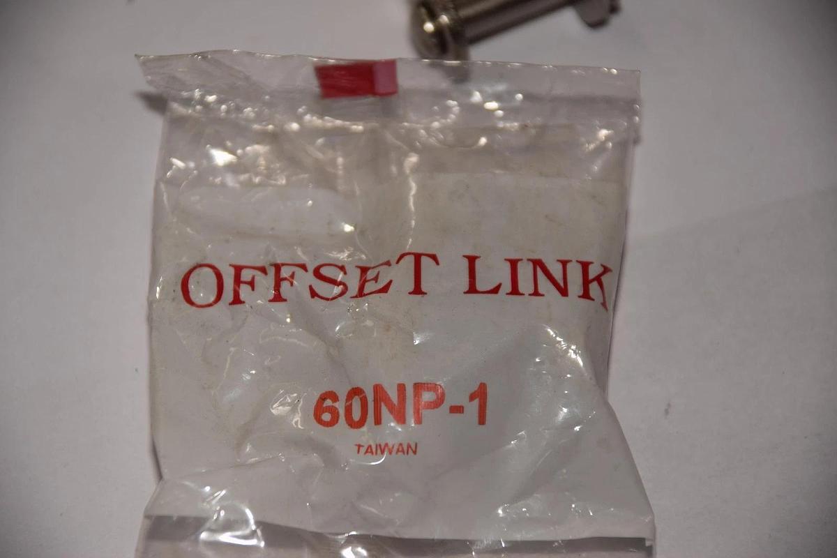 NO NAME 60NP-1 60NP1 NICKEL PLATED OFFSET LINK NEW