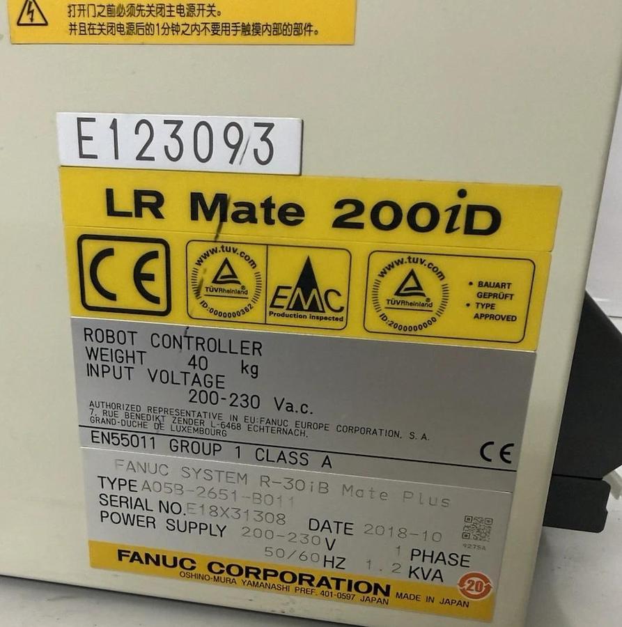 Refurbished Fanuc LR Mate 200iD Industrial Robot Controller A05B-2651-B011, for Robot Arm