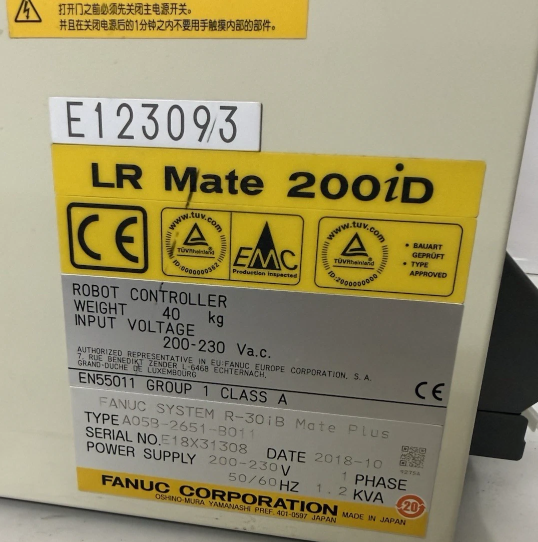 Refurbished Fanuc LR Mate 200iD Industrial Robot Controller A05B-2651-B011, for Robot Arm