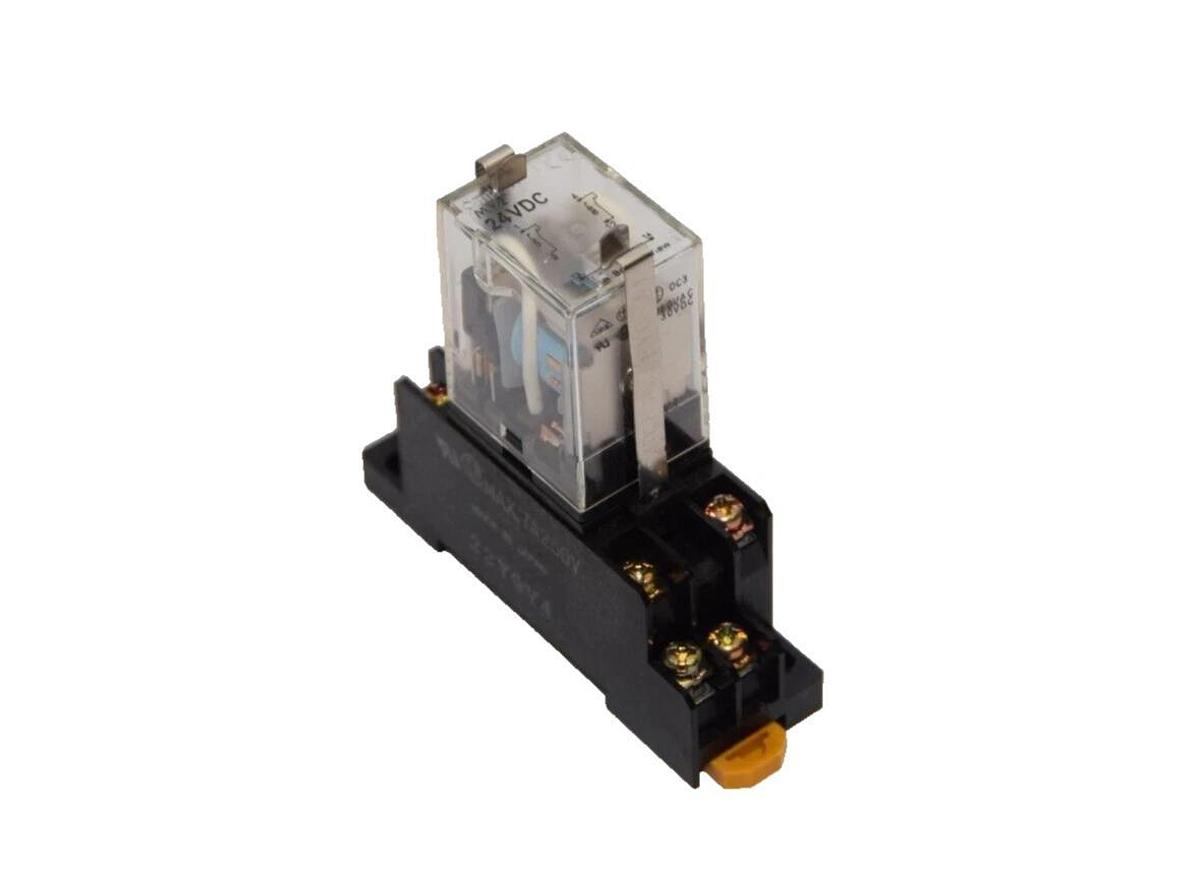 Used OMRON MY2 24Vdc 10A Relay With Base 22Y9Y4 , 7A 250V