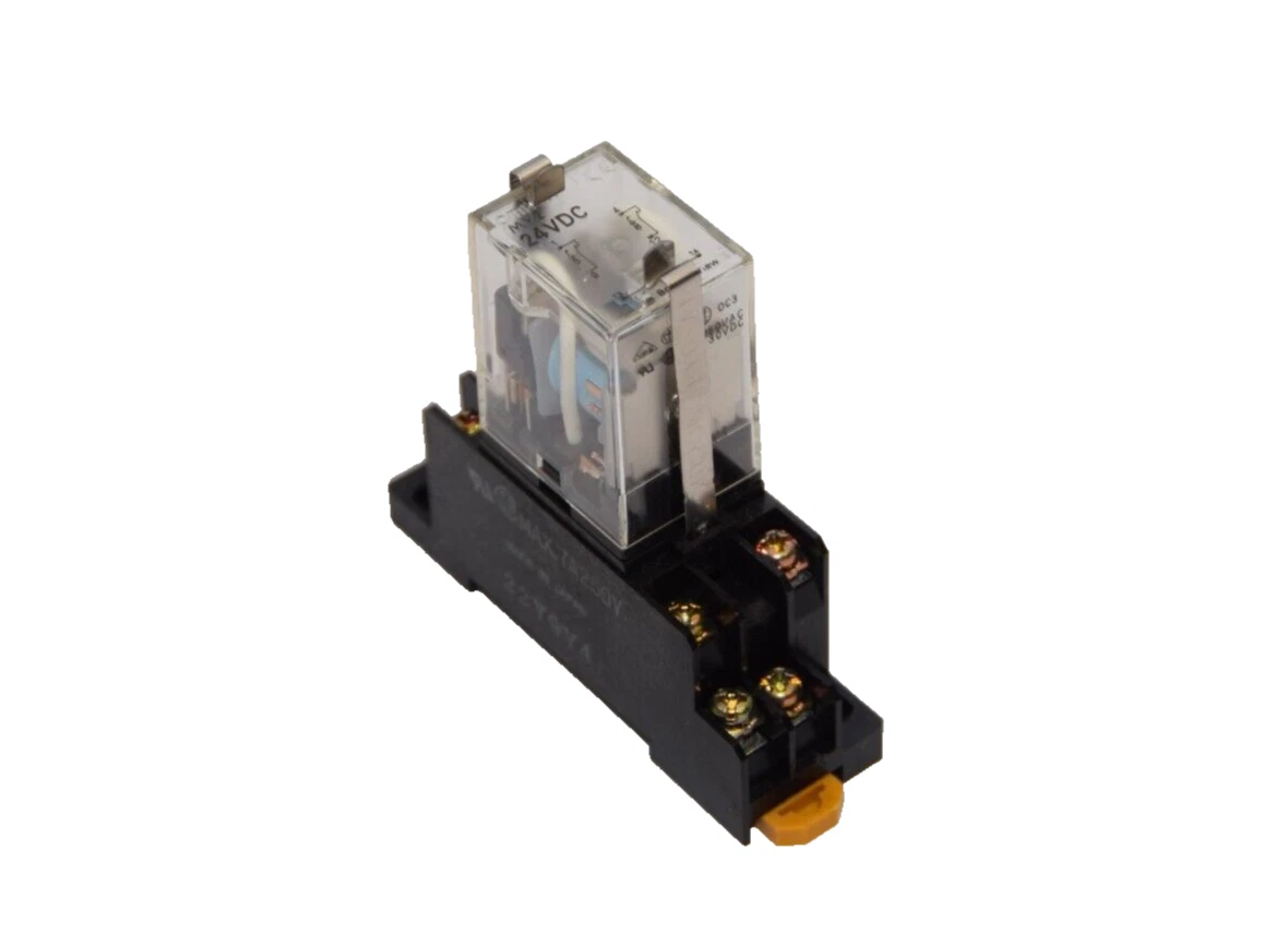 Used OMRON MY2 24Vdc 10A Relay With Base 22Y9Y4 , 7A 250V