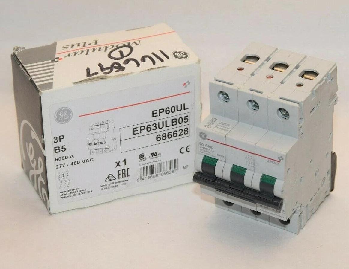 NEW) GE GENERAL ELECTRIC Breaker EP63ULB05  EP60UL B5 Amp 3P 6000A  277/480V