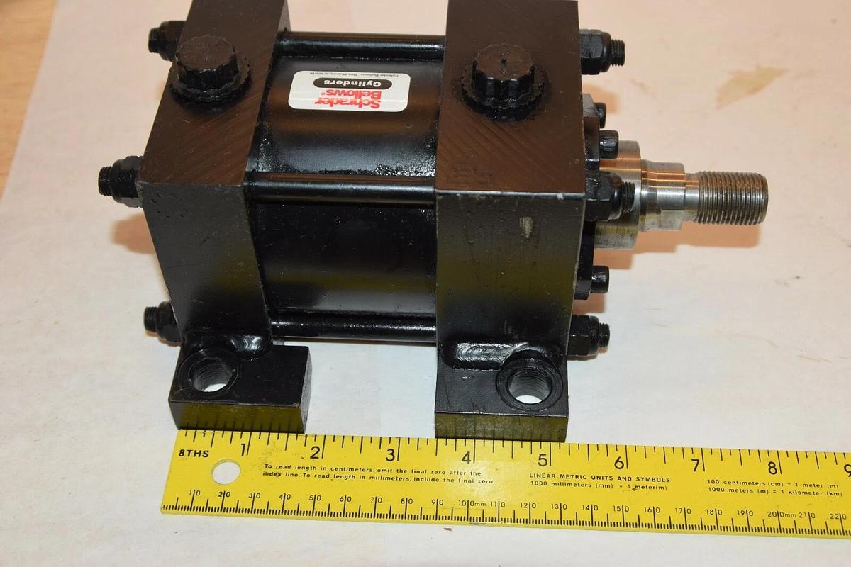 (NEW) SCHRADER BELLOWS FAD110821 250psi 1.0" Stroke Pneumatic Cylinder