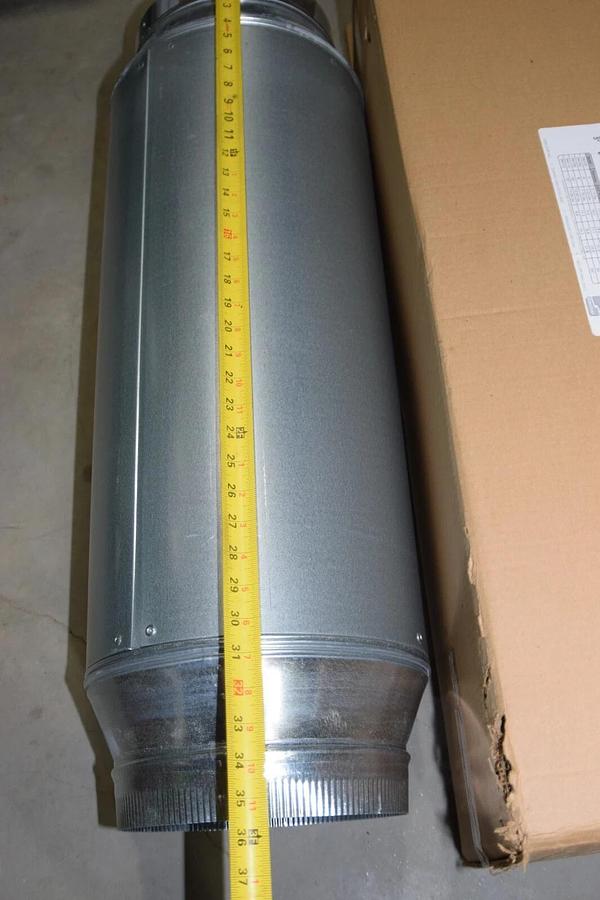 (NEW) SUNCOURT DM110 10" DuctMuffler In-Line Noise Muffler