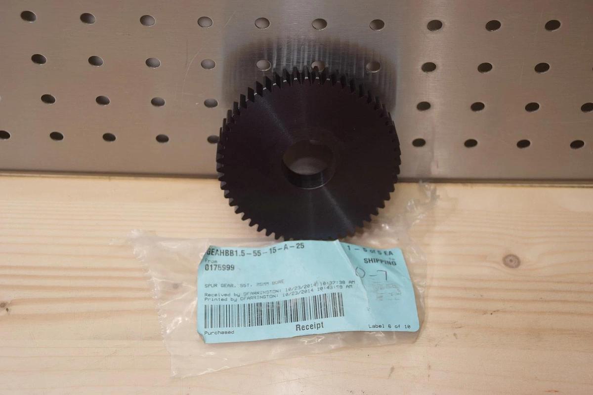 MISUMI GEAHBB1.5-55-15-A-25 55T 25mm BORE SPUR GEAR NEW