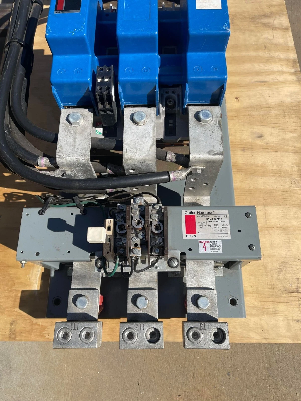 Refurbished Cutler-Hammer EATON Size Sz 6 Reversing Starter Contactor A50JNV0 3ph (Refurb)