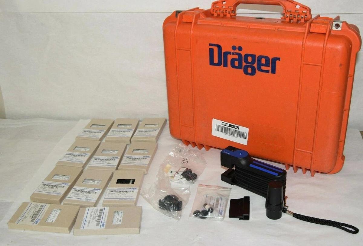 Used Drager 4056098 HazMat Simultest Kit With Accessories