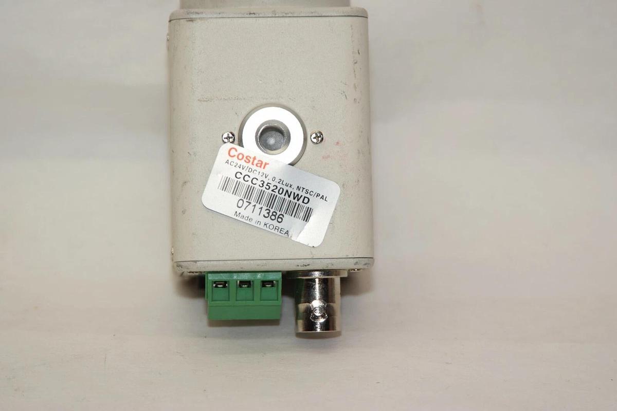 Used COSTAR CCC3520NWD 24Vac 12Vdc White Security Camera