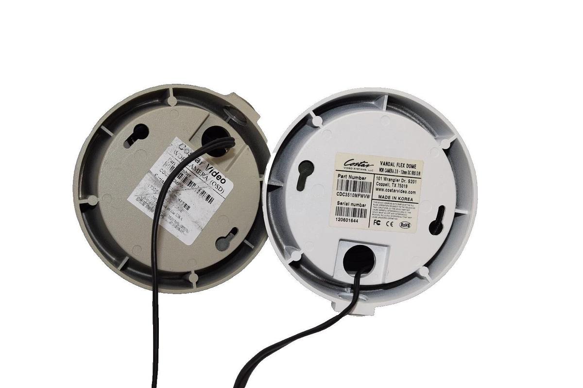 Used Costar CDC3510MFWVW 2.8-12mm Vandal Flex Dome Security Camera (Lot of 2)