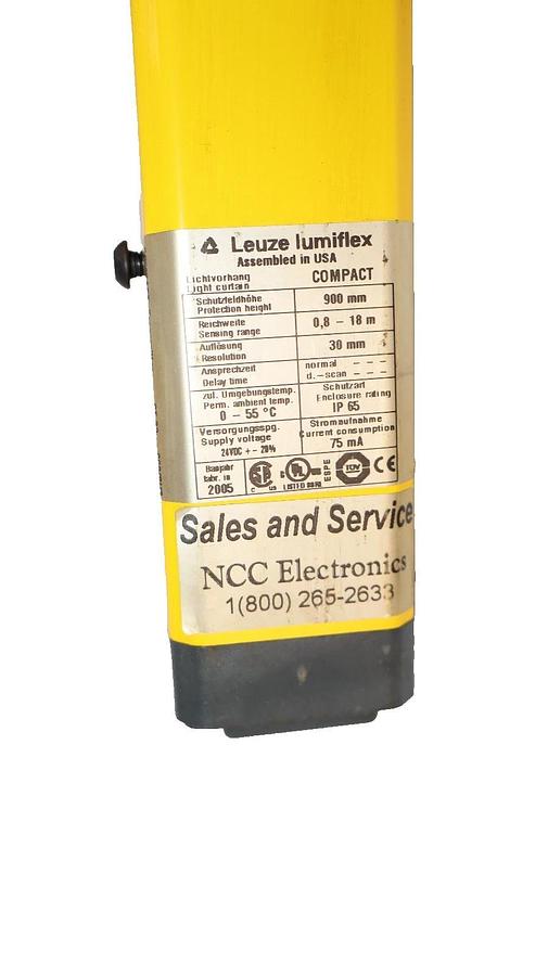 Used Leuze Lumiflex CT30-900/BH3 Compact Transmitter Light Curtain