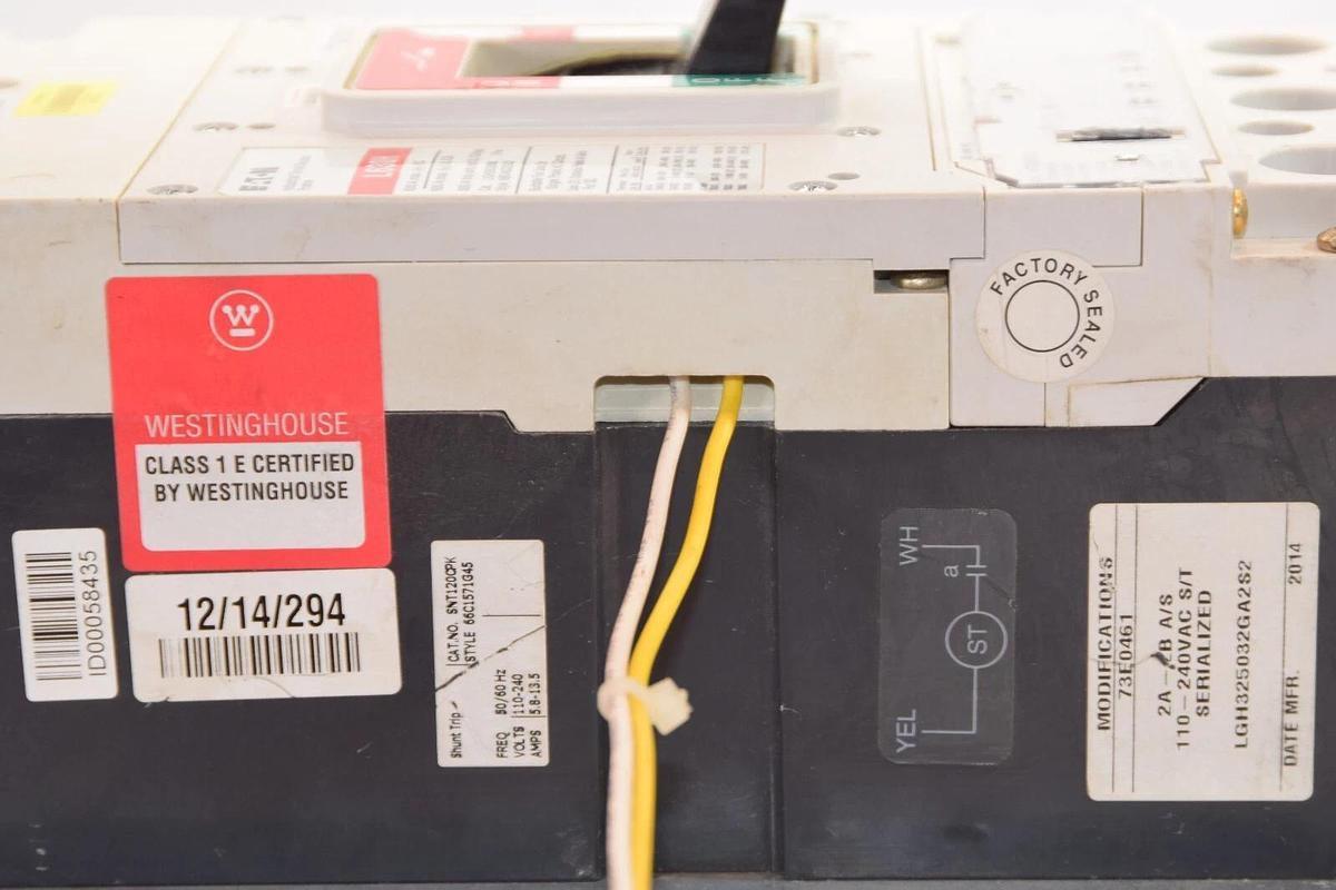 Used Eaton L630H LGH3630NN 69D4632G03 3pole 630A 630 A 630 Amp LT325032 trip