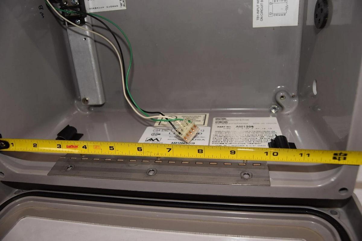 Used ANDERSON AM1206 AM1206SO19 12" x 10" x 6-3/4" OD Plastic PVC Control Enclosure