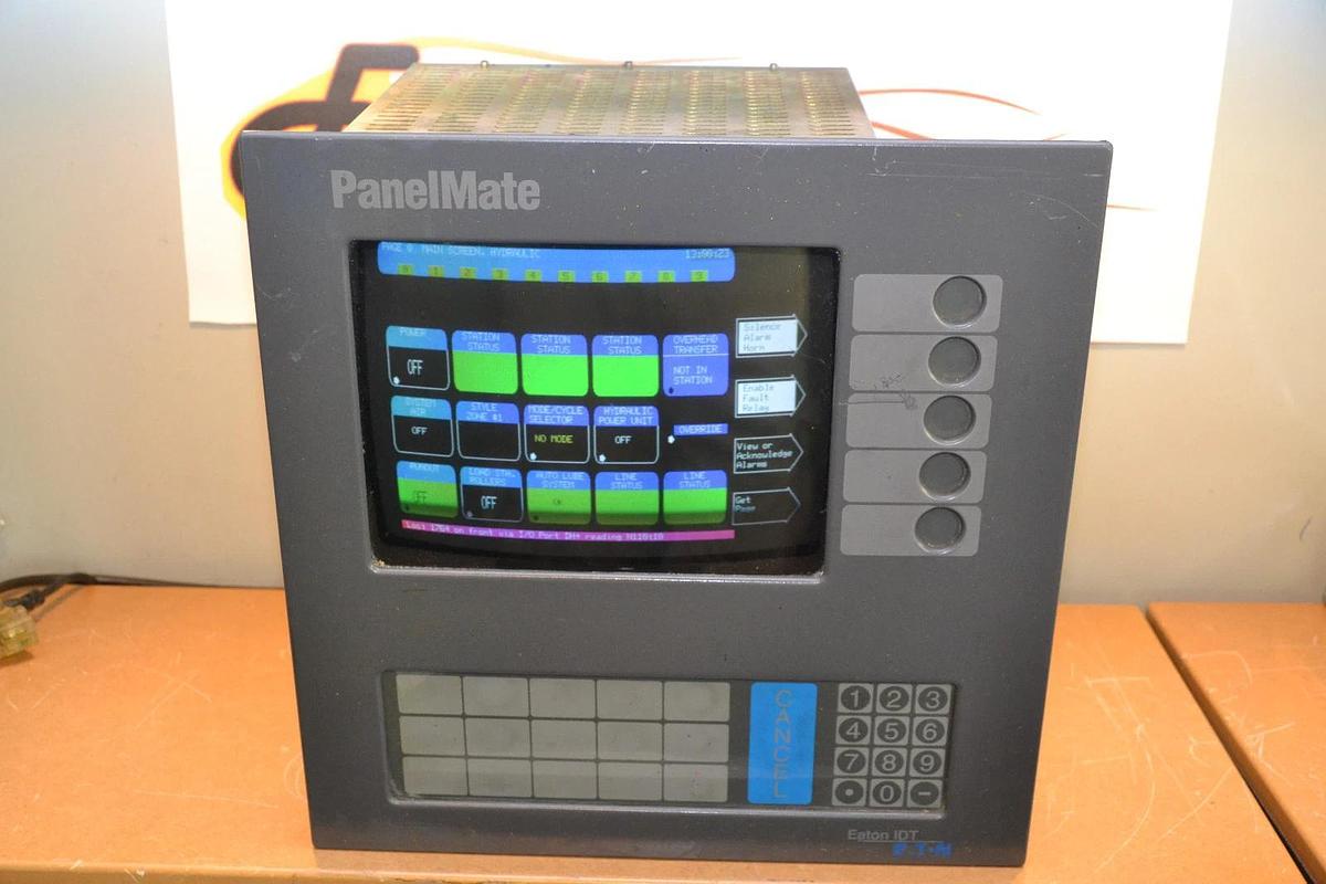 Used Eaton IDT PanelMate CRT Module 91-00992-02 w/ Controller 92-00607-02 110/230v