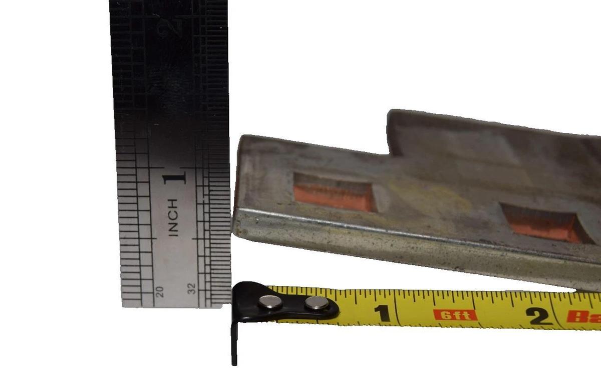 Used Buss Bar 7" x 3" x 1/4" 90° Copper