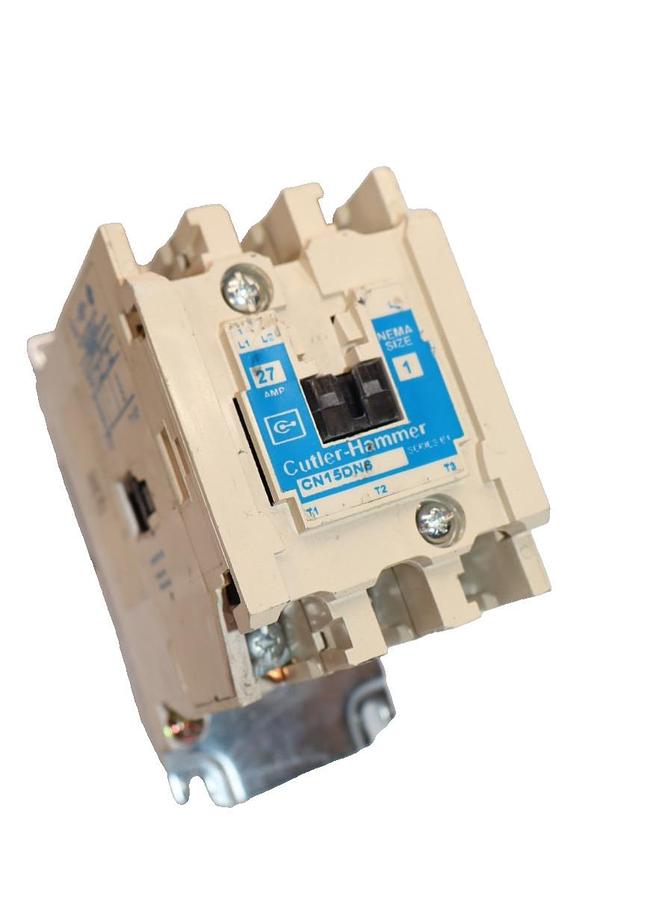 Cutler-Hammer Eaton Contactor CN15DN3 Size Sz 1 600V 27A 120v coil 3P CN15DN3AB