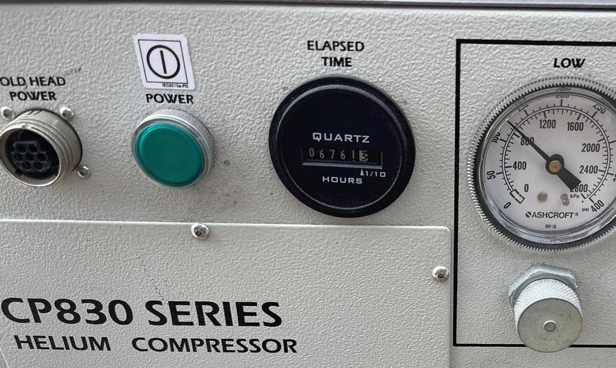 Used Rigaku X-Stream 2000 CP830 Series 230V 1Ph Helium Lab Compressor  (6,671 hours )