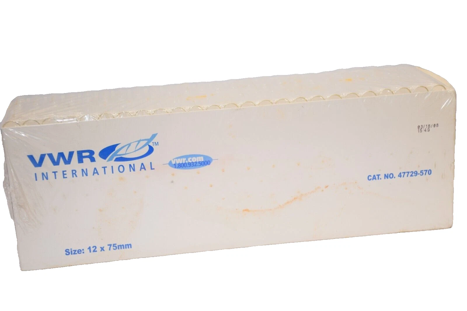 (NEW - Pack of 250) VWR 47729-570 12x75mm Disposable Cell Culture Tubes , Glass