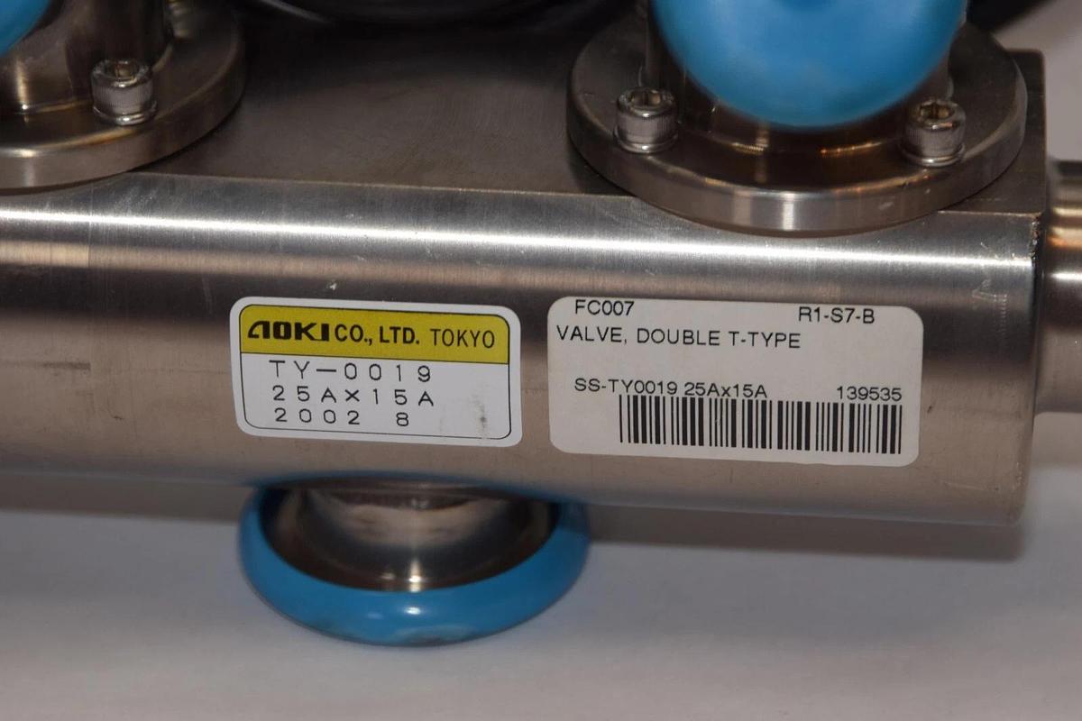 (NEW) AOKI CO. LTD TY-0019 25Ax15A , SS-TY0019 25Ax15A Stainless Sanitary Valve