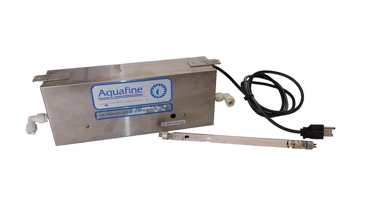 Used AQUAFINE CORP. SP-1 , SP1 120V 60Hz 0.14A Ultraviolet Disinfection Unit